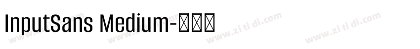 InputSans Medium字体转换